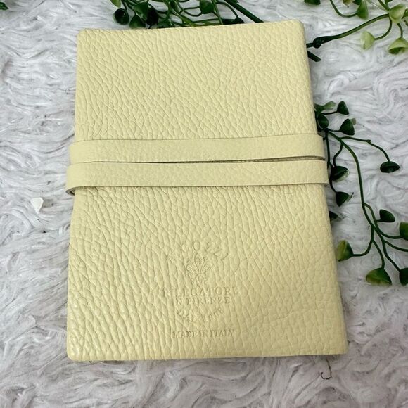A. Cozzi Made in Italy Lemon Yellow Soft Leather Notebook‎ Pocket Journal 6”x4” - Picture 3 of 7